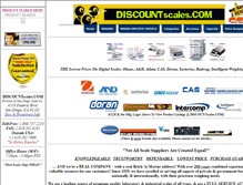Tablet Screenshot of discountscales.com